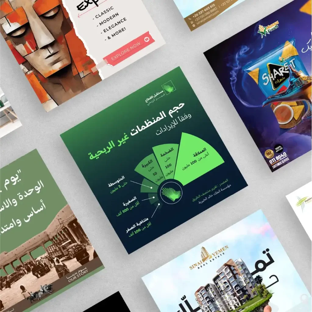 Social media poster design system by Kenania