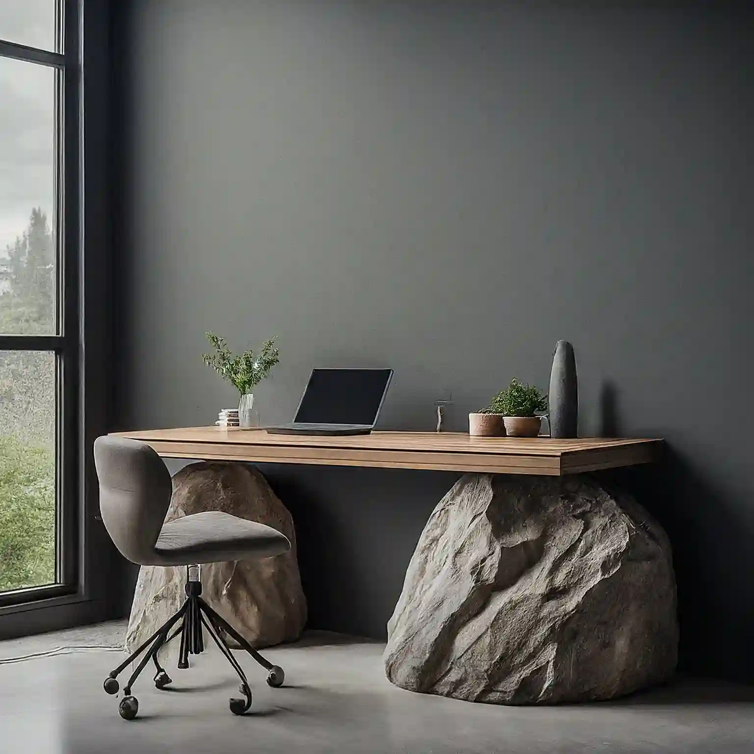AI Desk Design: How to Keep Generating Fresh Ideas | Kenania Inventive Arts Desk concept study — silhouette exploration in profile