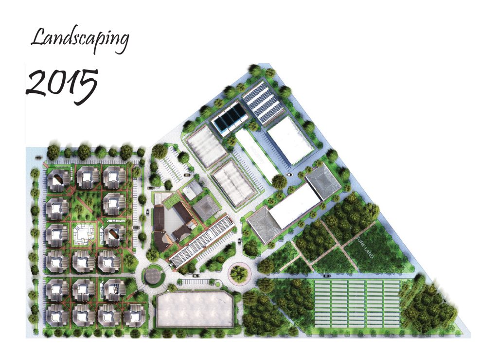 Commercial landscape design project in Damascus by Kenania