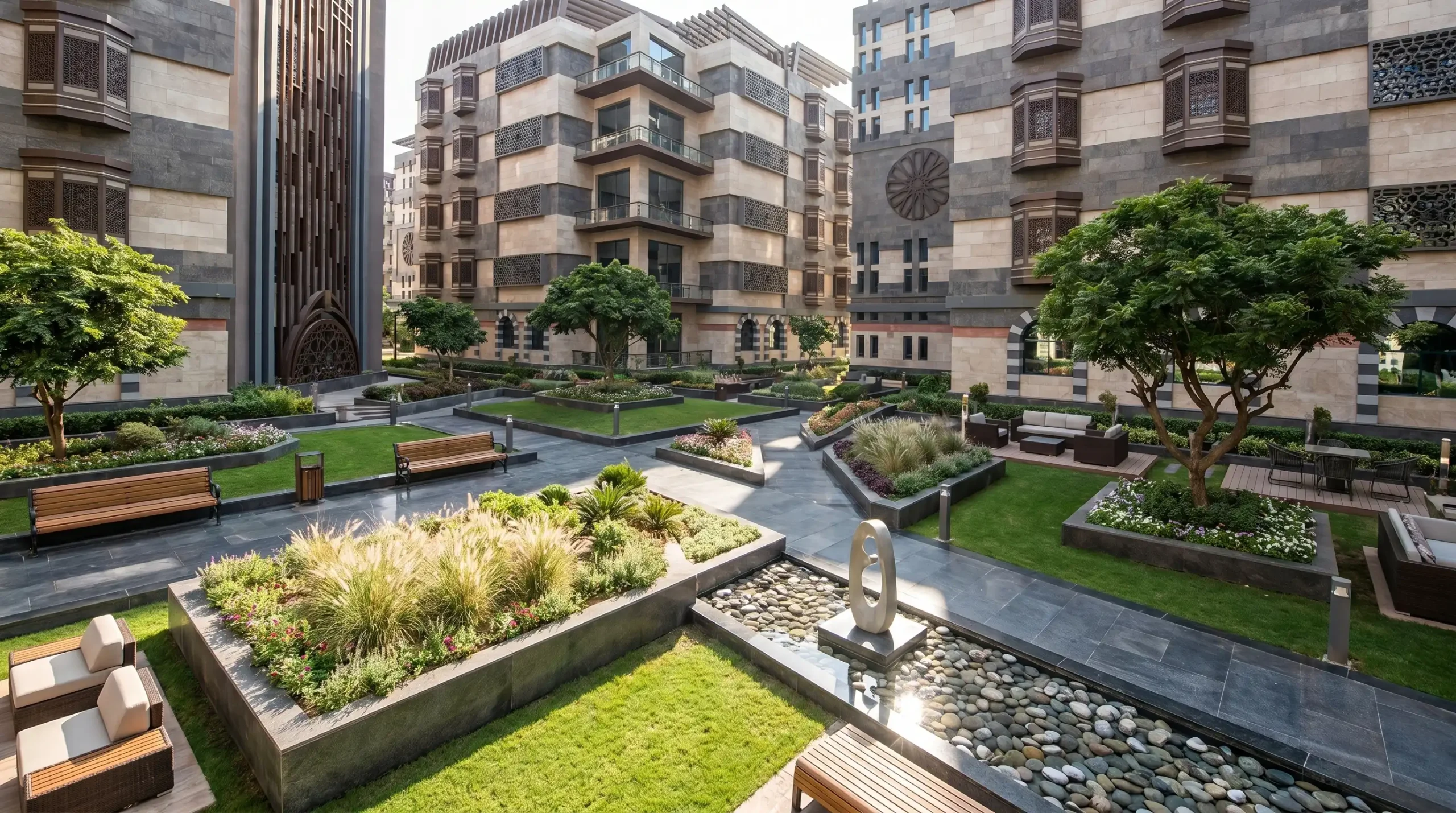 Interior Design Company in Damascus | Kenania Inventive Arts Commercial landscape, Damascus