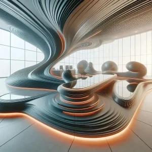 Crafting the Perfect branding Structure: sculptured ai desk