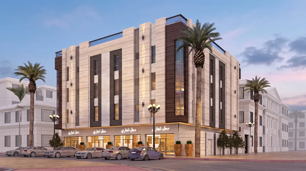 Modern residential complex architecture in Jeddah by Kenania