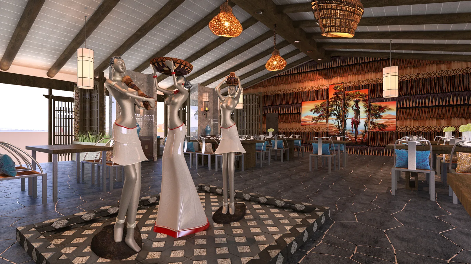 Restaurant interior design