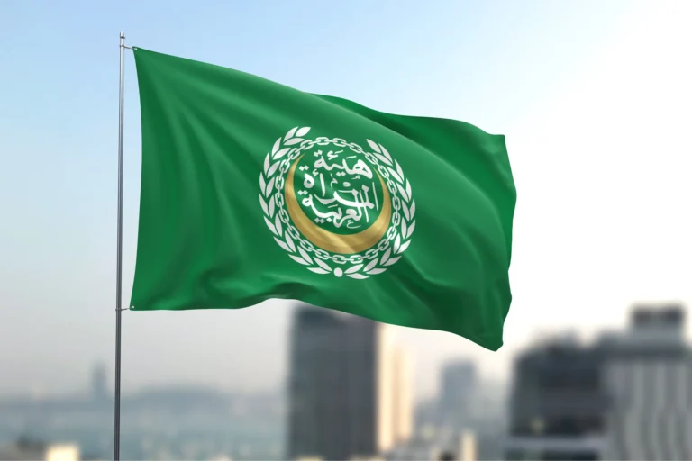 Arab Women Authority: the Logo That Won the Best Logo Design Award 2026 | Kenania Inventive Arts Arab Women Authority flag carrying the emblem designed by Kenania