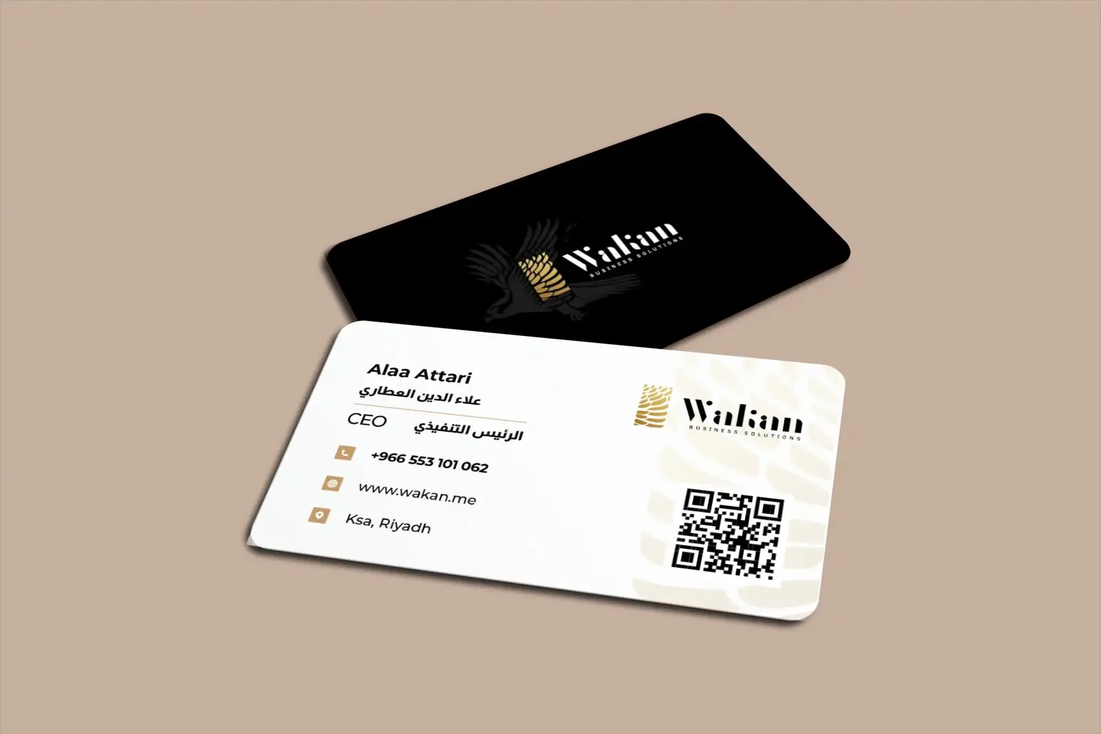 Wakan cards with QR code
