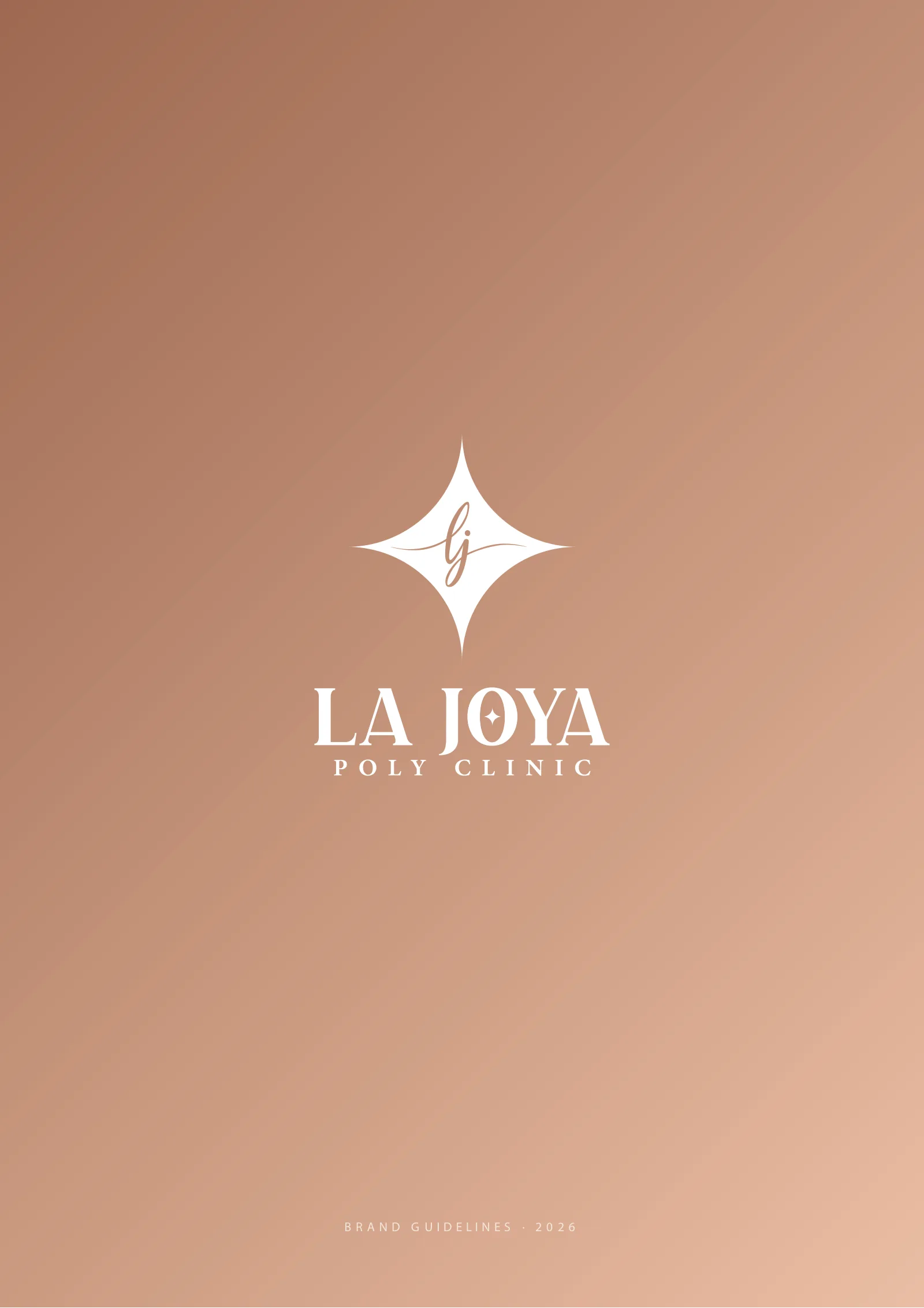 La Joya Poly Clinic brand guidelines cover with the four-point star mark