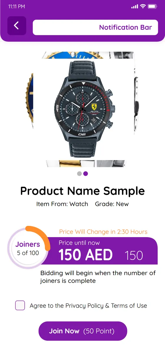 Manjam product page with the joiners meter